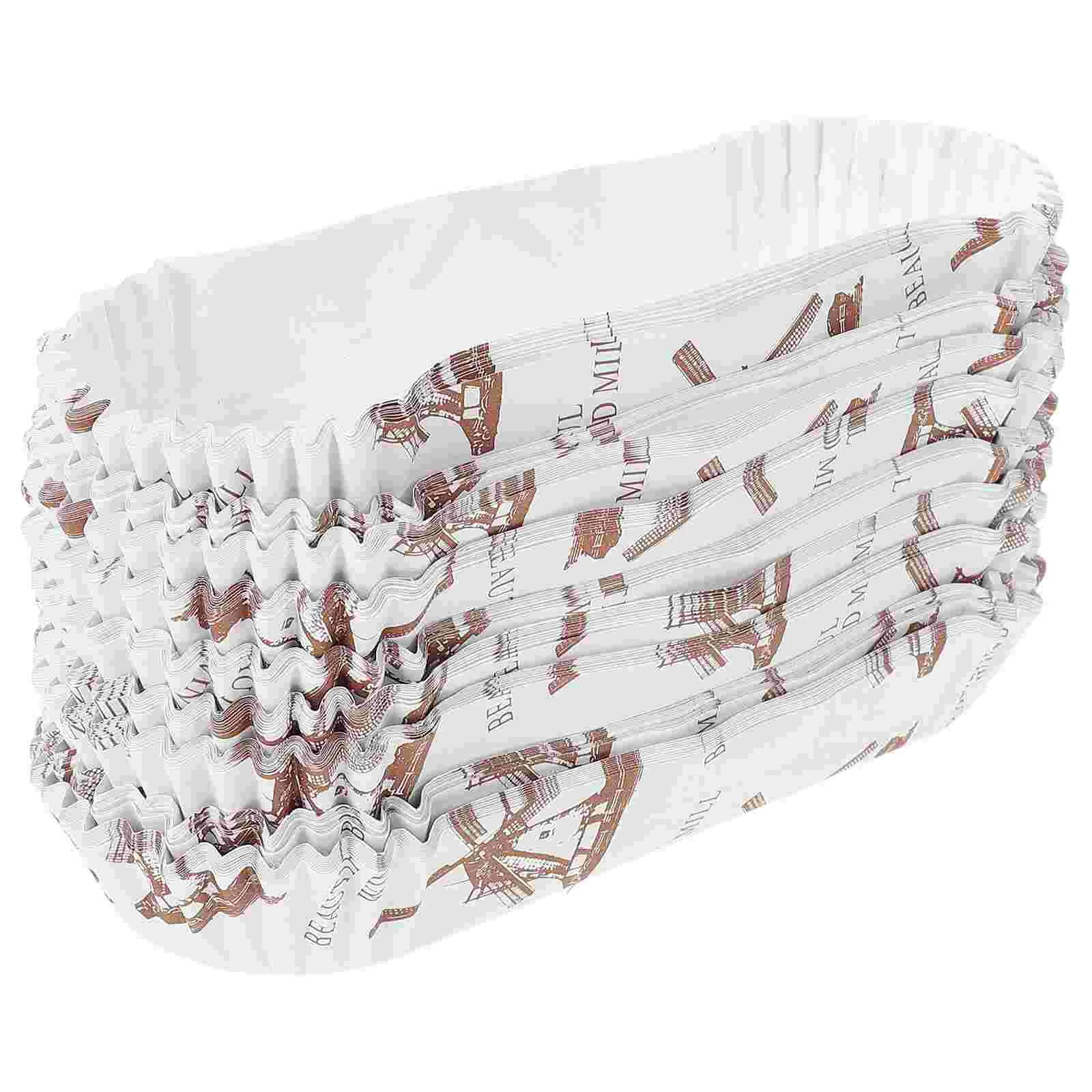 100 Pcs Paper Hot Dog Tray Dogs Bread Container Snack Holder Fried Food Greaseproof Picnic Plate Holders