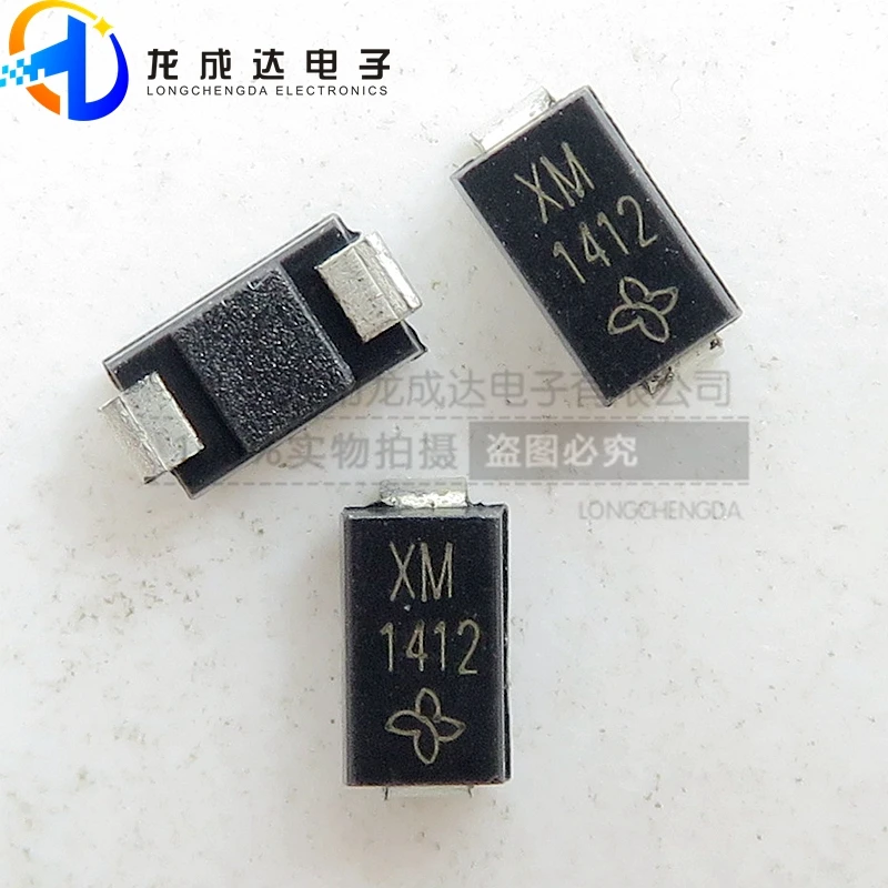 

30pcs original new SMAJ15CA screen printing XM SMA bidirectional transient tilting TVS diode