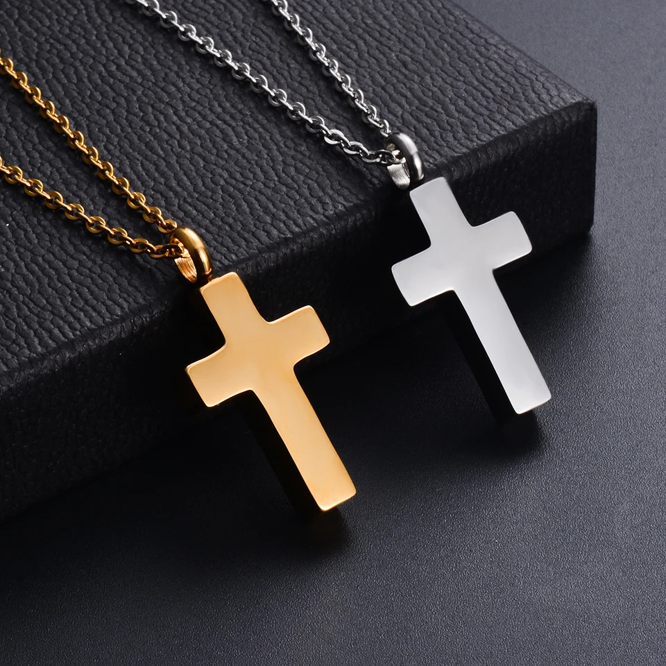 Collana Portacenere A Croce NICENEEDED Per Cremazione – Ciondolo In Acciaio Inossidabile Con Catena Regolabile - 4