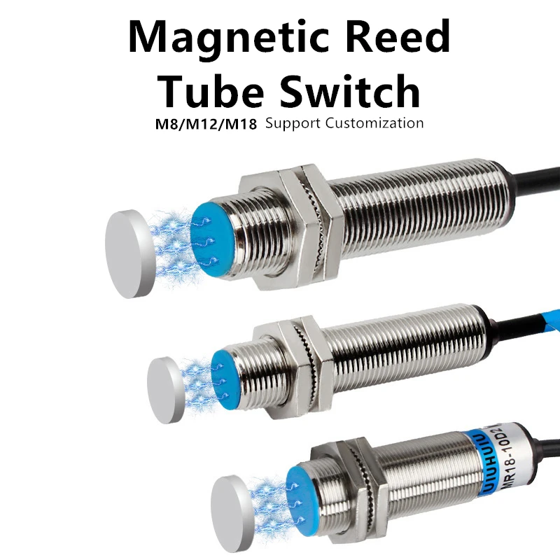 M12 Reed Switch Magnetic Proximity Sensor M8 M18 2 Wire AC DC Sensing ...
