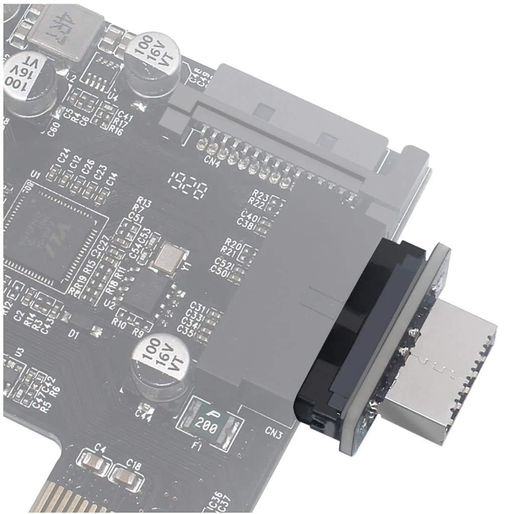 USB 3.0 Internal Header to USB 3.0 Type C Front Type E Adapter 20pin to 19pin Converter for PC Motherboard Connector Riser - 7