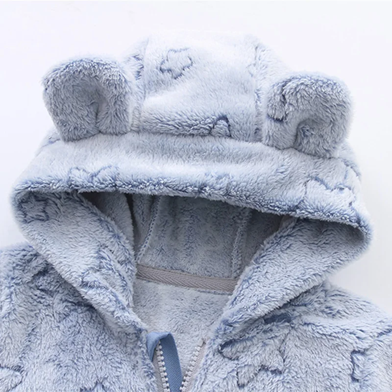 Flannel Winter Baby Romper 4