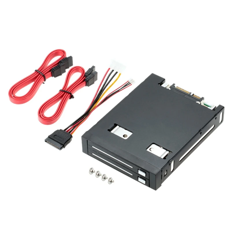 듀얼 베이 SATA III 하드 드라이브 HDD 및 SSD 트레이, 내부 모바일 랙 인클로저 도킹 스테이션, 핫 스왑 내구성, 2.5 인치