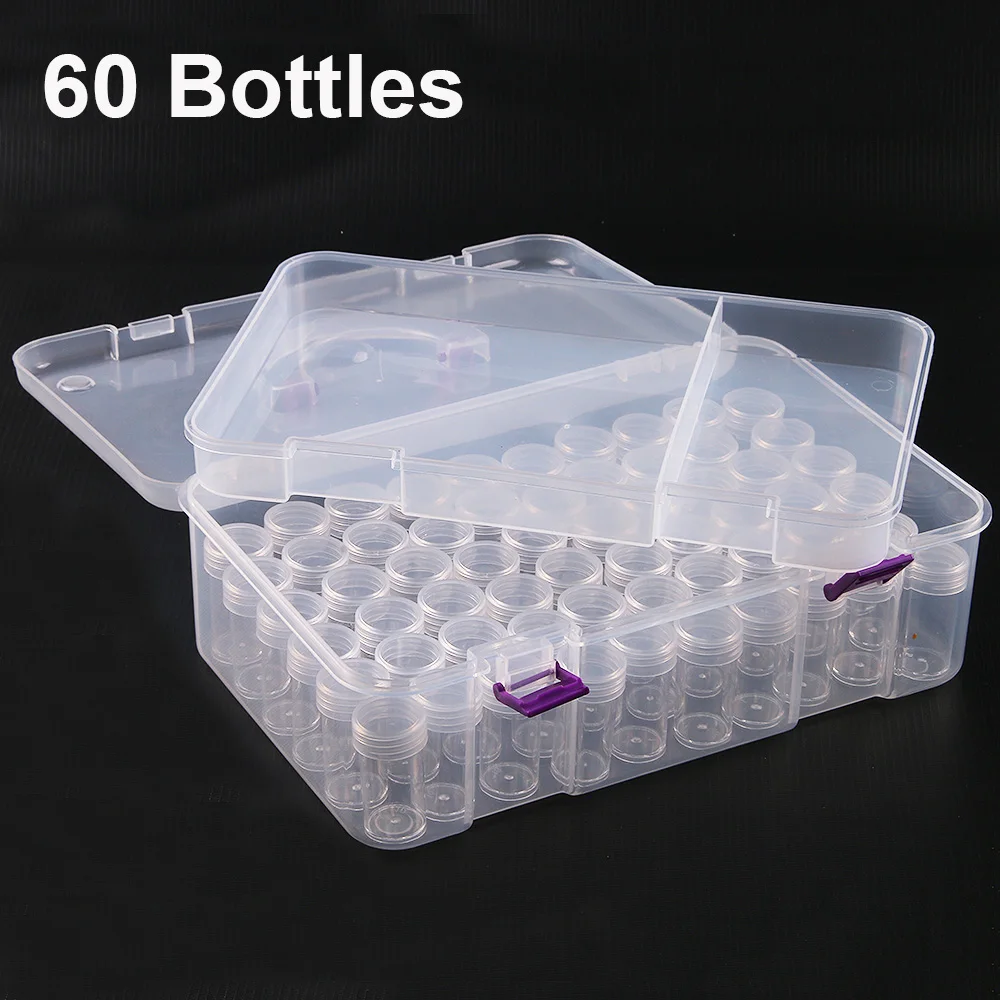 5d Diamond Painting Accessories Storage Box Container for Beads Mosaic Pen Tips Empty Tools Suitcase Containers Diamonds