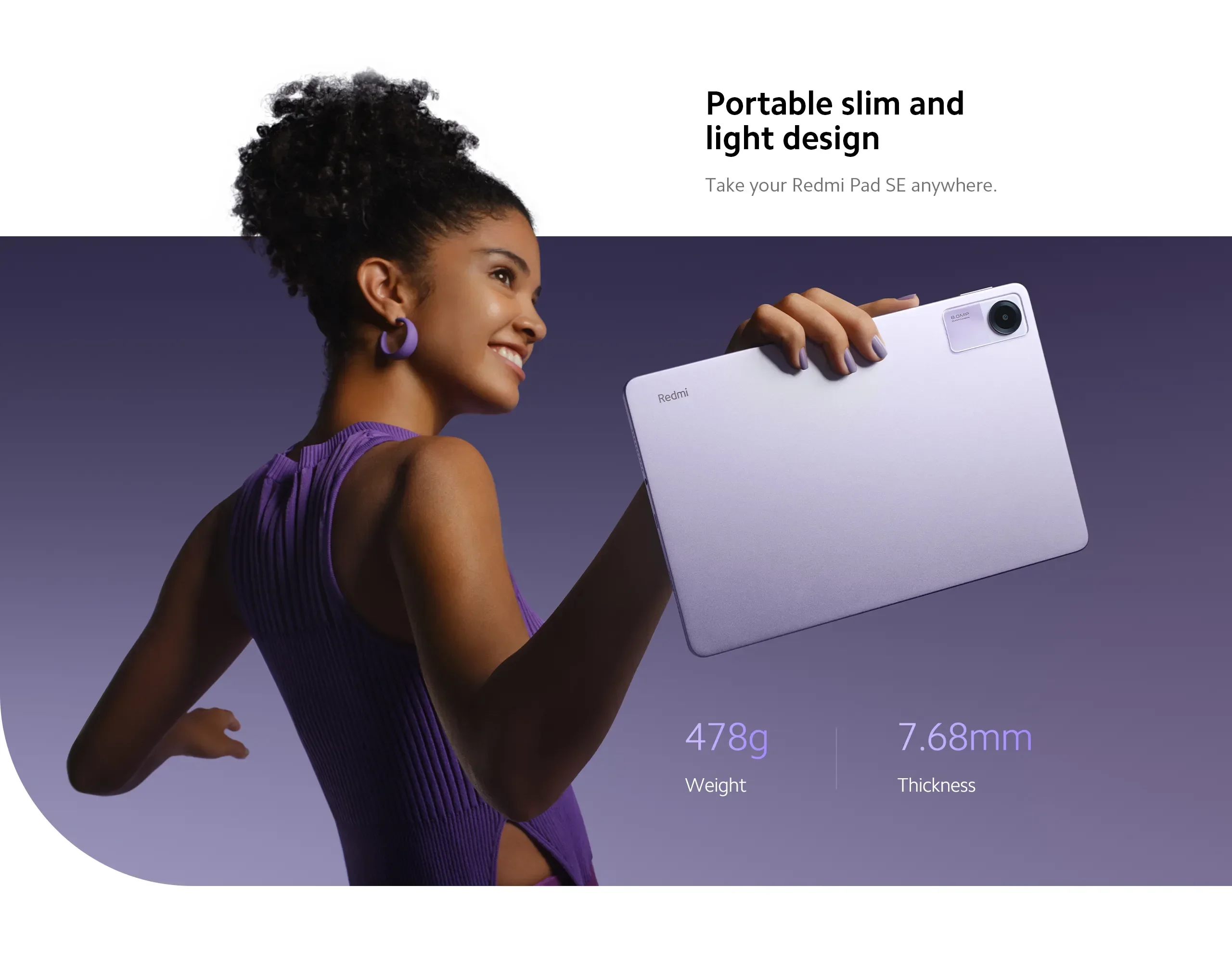 Tablet Xiaomi Redmi Pad SE 8GB 256GB Versión global con chipset octa-core  Snapdragon 680 de 6 nm, pantalla FHD+ de 11 pulgadas y sistema operativo  Android 13