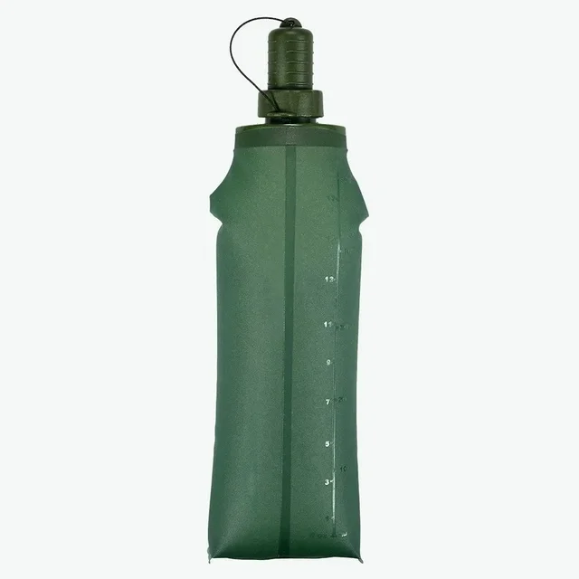 1/2Pcs 500mml 250ml Outdoor Sport Camping Running Sport Bicycle Soft Water Bottle Folding TPU Soft Flask Hiking Water Bag 5
