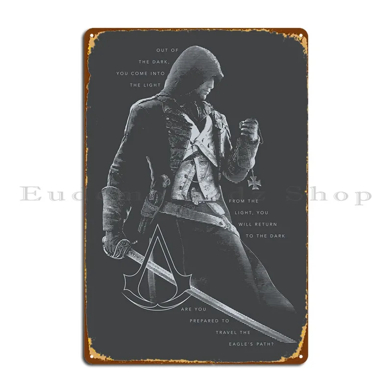 Ac Unity Metal Sign Wall Murale Club Plates Bar Cave Design Tin Sign Poster