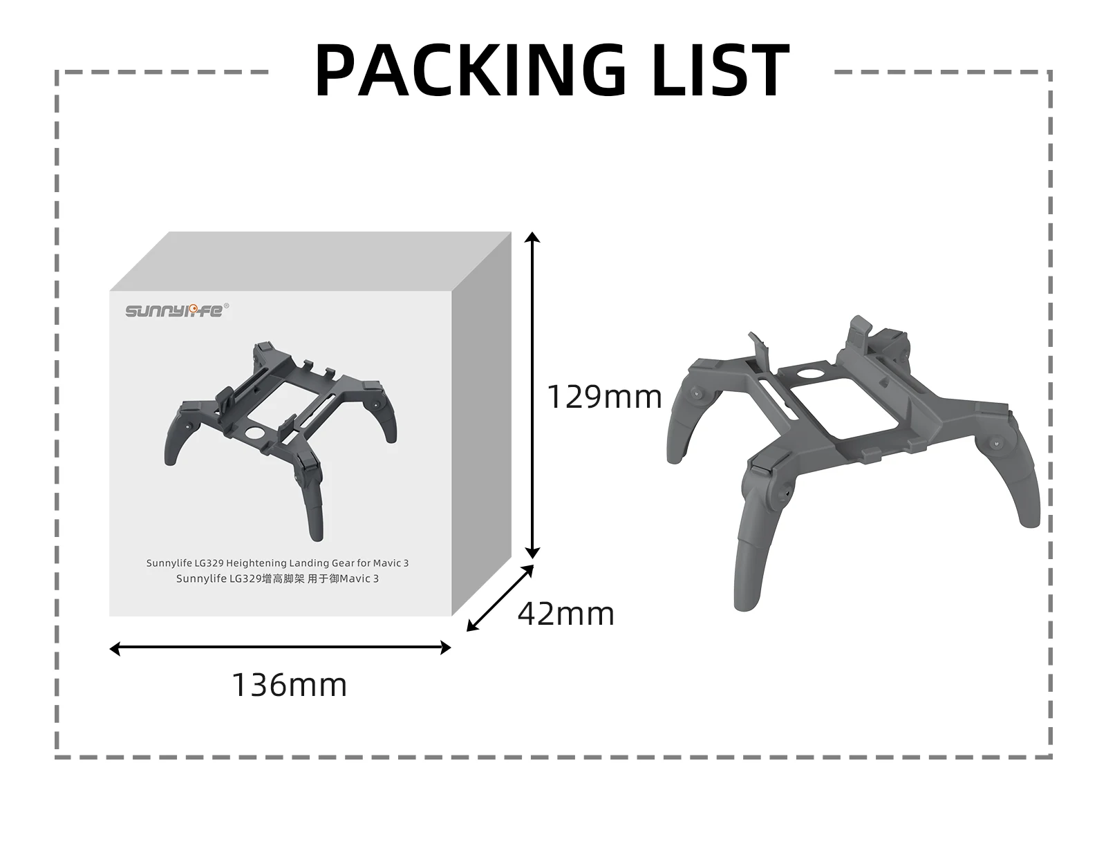 Foldable Heightening Landing Gear for DJI MAVIC 3 /AIR 2S/MINI 2 Landing Gear Drone Feet Stand Support Protector Accessories