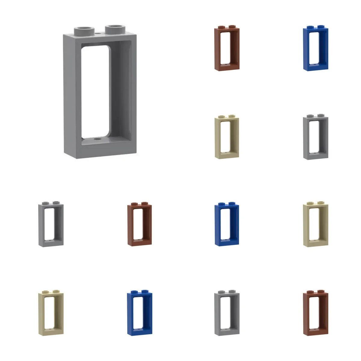 10 Stück 4035 Fenster 1x2x3 Bausatz für Züge, Häuser, Burgen, Bausteine, Partikel-Puzzle, Ideen-Spielzeug, Kindergeburtstagsgeschenk, Weihnachtsgeschenk