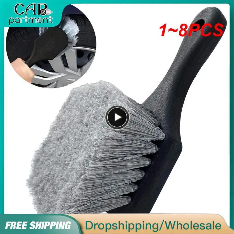 

1~8PCS Auto Tire Rim Brush Dust Removal Wheel Hub Cleaning Brushes Car Wheels Detailing Cleaner Tire Auto Washing Tool
