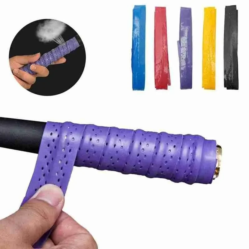 Description Picture 2 of item6 Colors Brand Anti-slip Racket Grip Badminton Overgrips Sweatband Outdoor Sports Accessories Tennis Tape Hand Grips