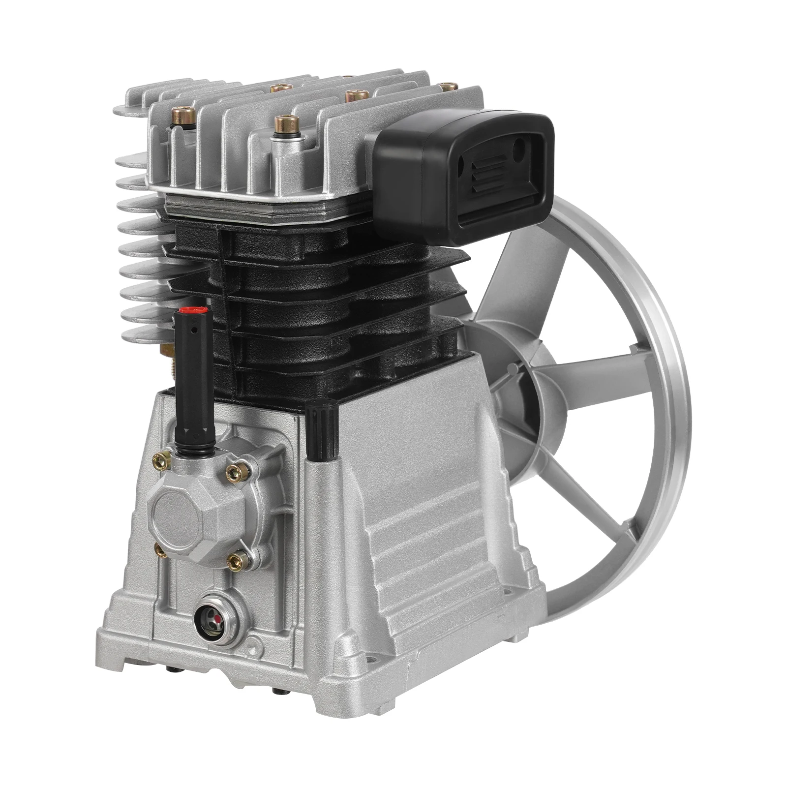 2065-3HP Luftkompressor-Pumpenkopf Ersatzteil Silber Schwarz für Industrielle Vakuum- und Luftwerkzeuge – Detail 6