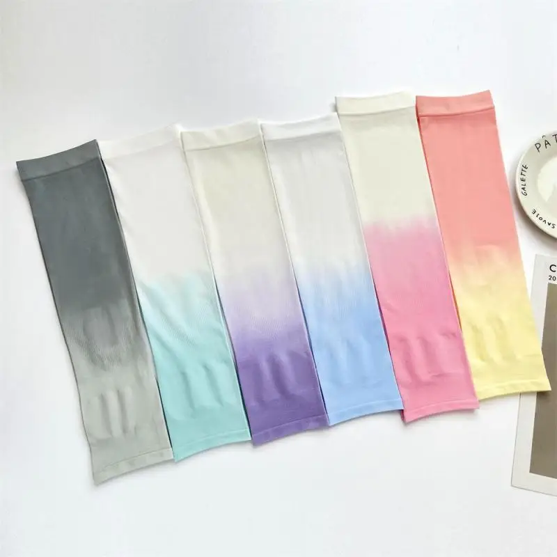 

Ice Silk Sleeve Sun Protection UV-anti Summer Outdoor Sport Women's Armsleeve Super Elastic Fabric Ice Sun-protective Sleeves