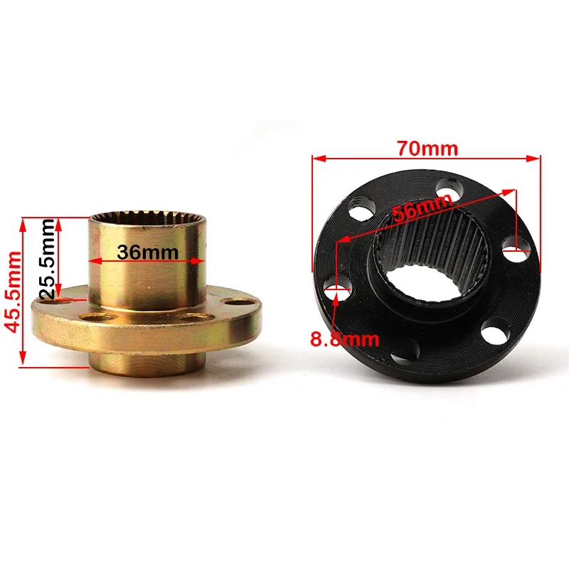Rear Wheel Hub Sprocket 17T 23T 24T 28T 31T 32T 38T Rear Wheel Hub or sprocket For China 50cc-250cc Tire Go Kart Buggy Karting ATV UTV Quad Bike Parts