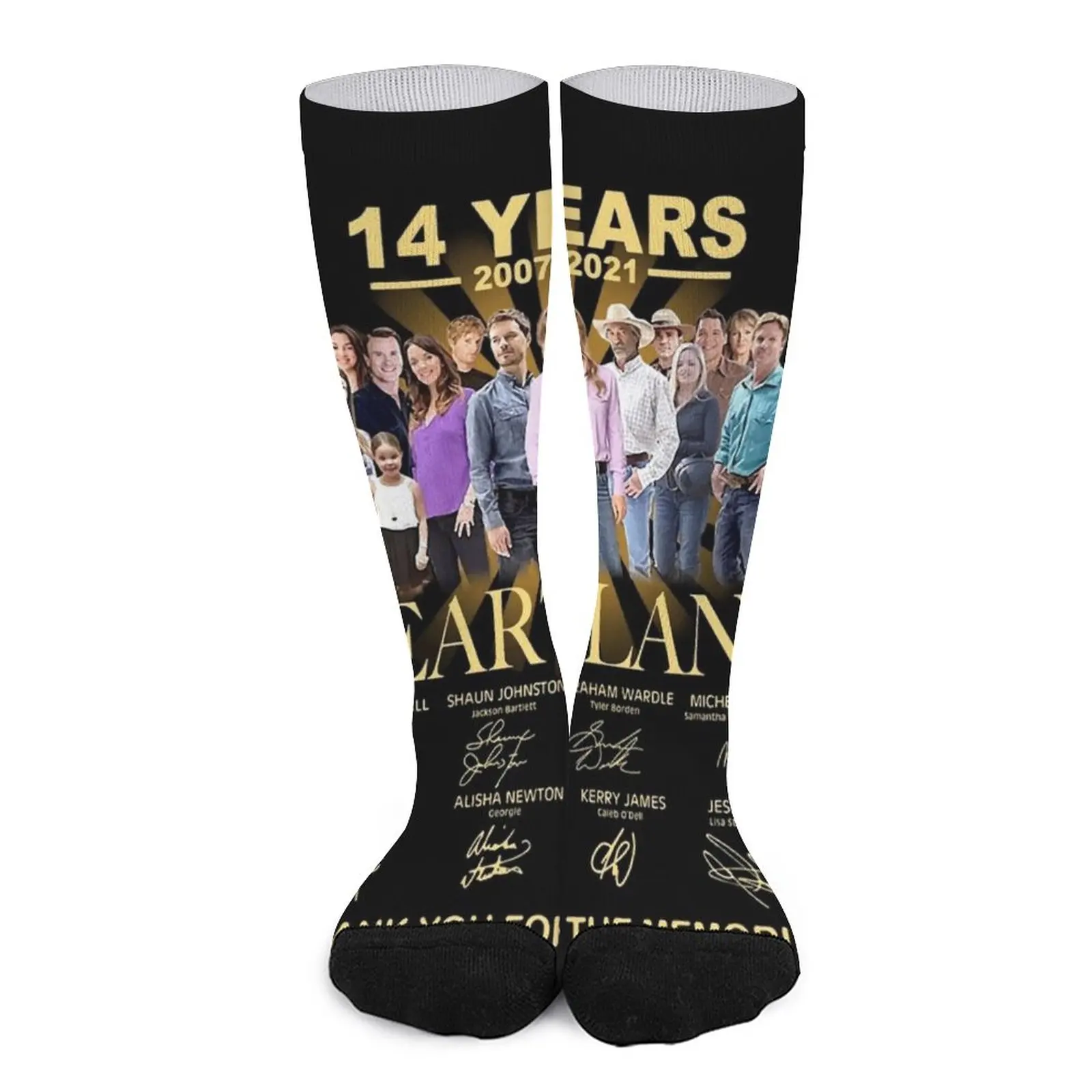 14 Years 2007-2021 Heartland Socks compression socks Women socks funny 2021 men s gym winter casual jogging sets training suit sports tracksuit running workout compression sportswear fitness clothing