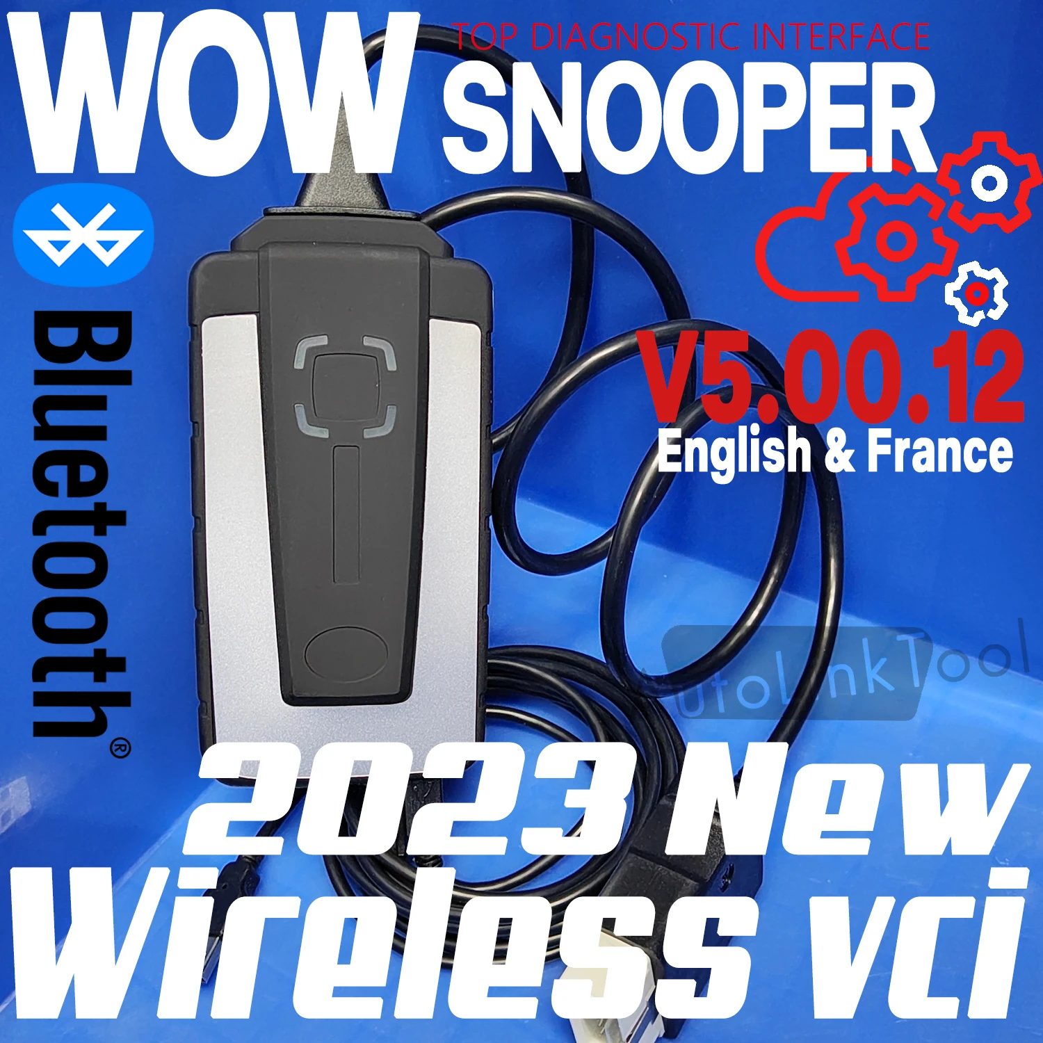 A +++ Wow Snooper Full Chip Bluetooth Vci Strumento Diagnostico V5.00.12 Aggiornamento Funziona Ds Cars Trucks Auto Coming Wireless Scanner Reset