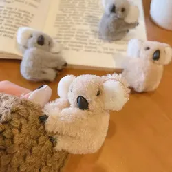 Adorable Plush Koala Hair Claw Clip - Charming Animal Hairpin Accessory (Mixed 4pcs)
