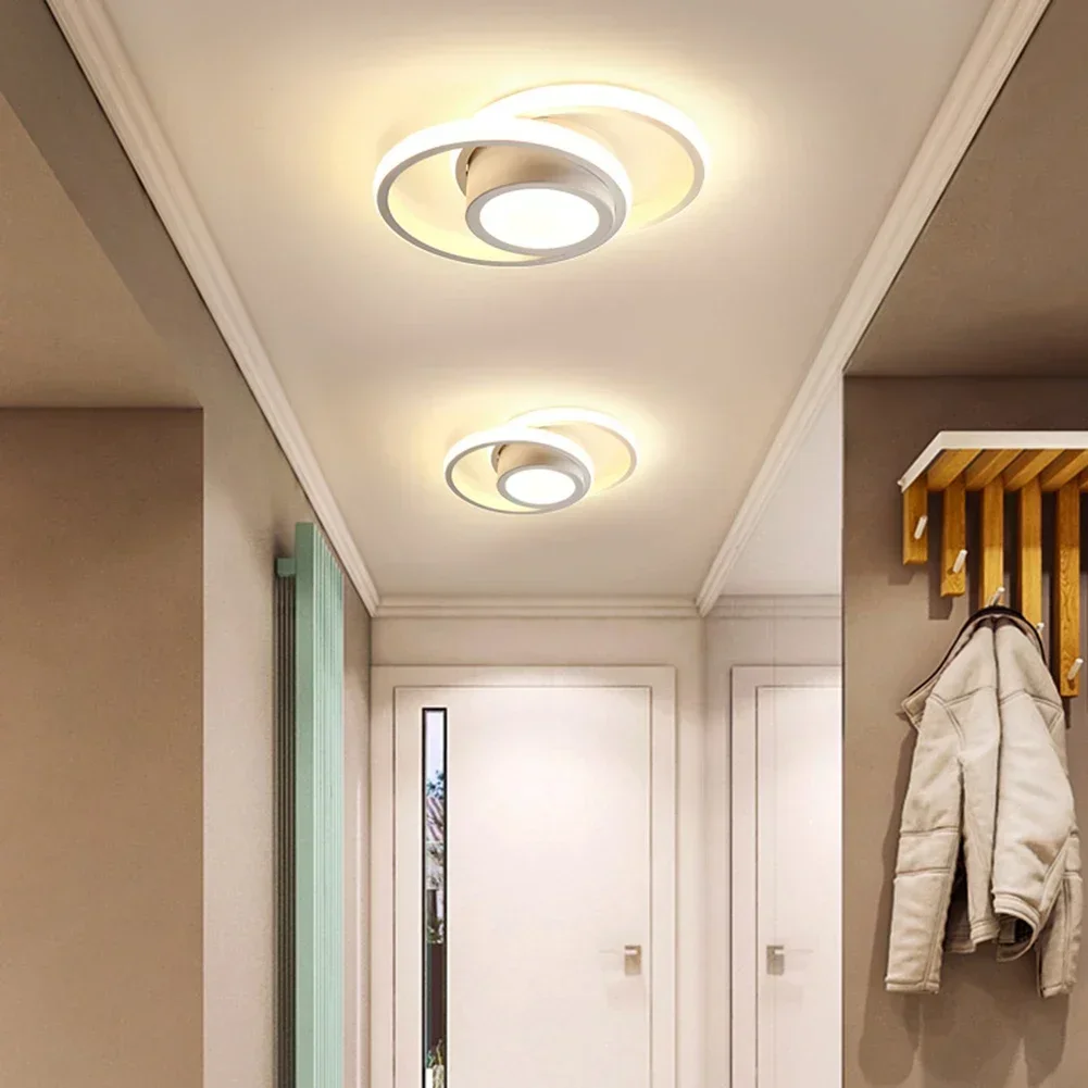 LED Ceiling Lamps Lights Modern Dimmable Bedroom Chandelier Ceiling Lights Dining Room Living Room Nordic Aisle Lamp