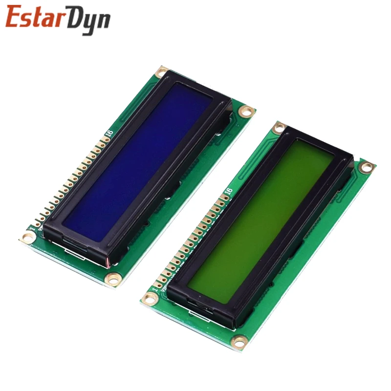 LCD1602 1602 Module Green Screen 16x2 Character LCD Display Module.1602 5V Green Screen And White code for arduino