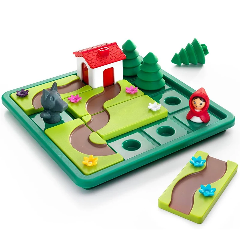 Little Red Riding Hood Hide&Seek Board Games Skill-Building Puzzle Logic Game IQ Training Toy Children Gift with Picture Book