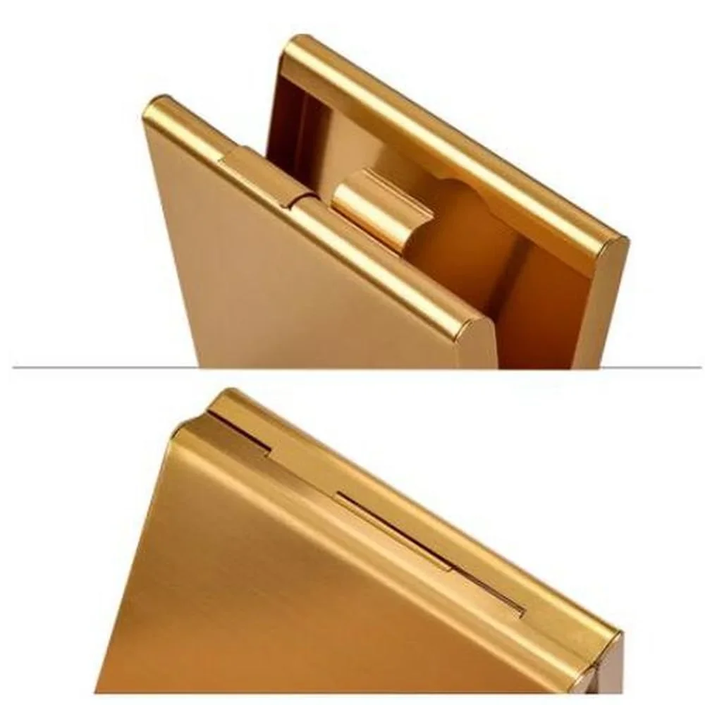 Ultra-thin Clamshell Cigarette Case 20 Sticks Aluminum Alloy Creative Folio Mens Personalized Custom Lettering Cigarette Case