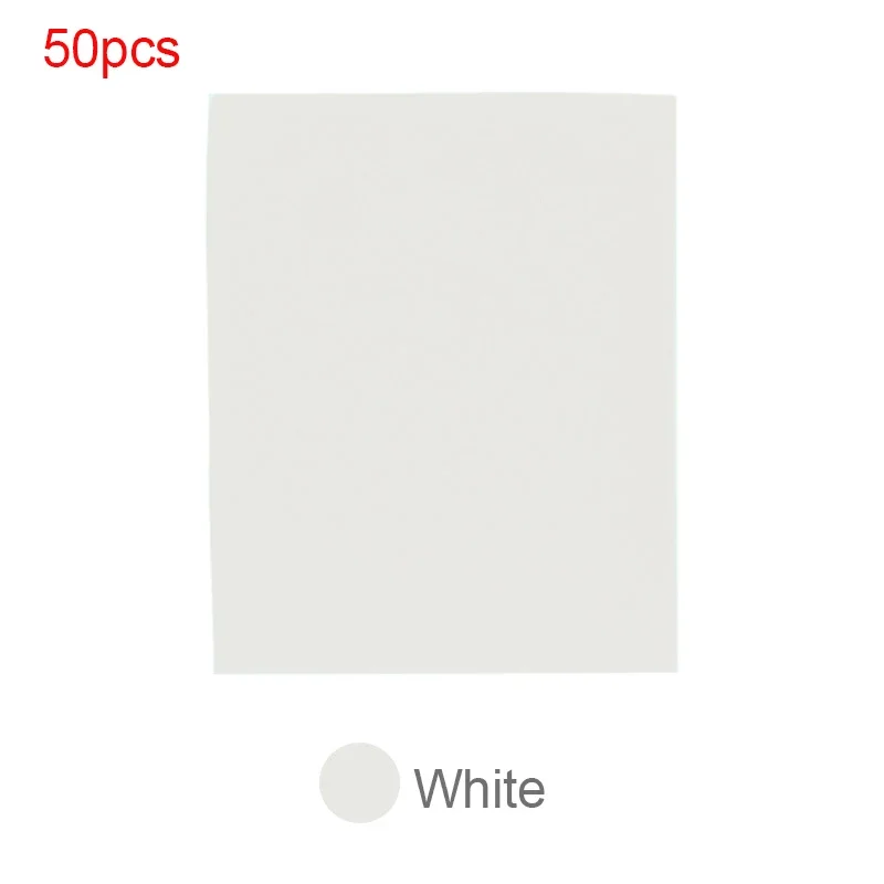 50PCS White
