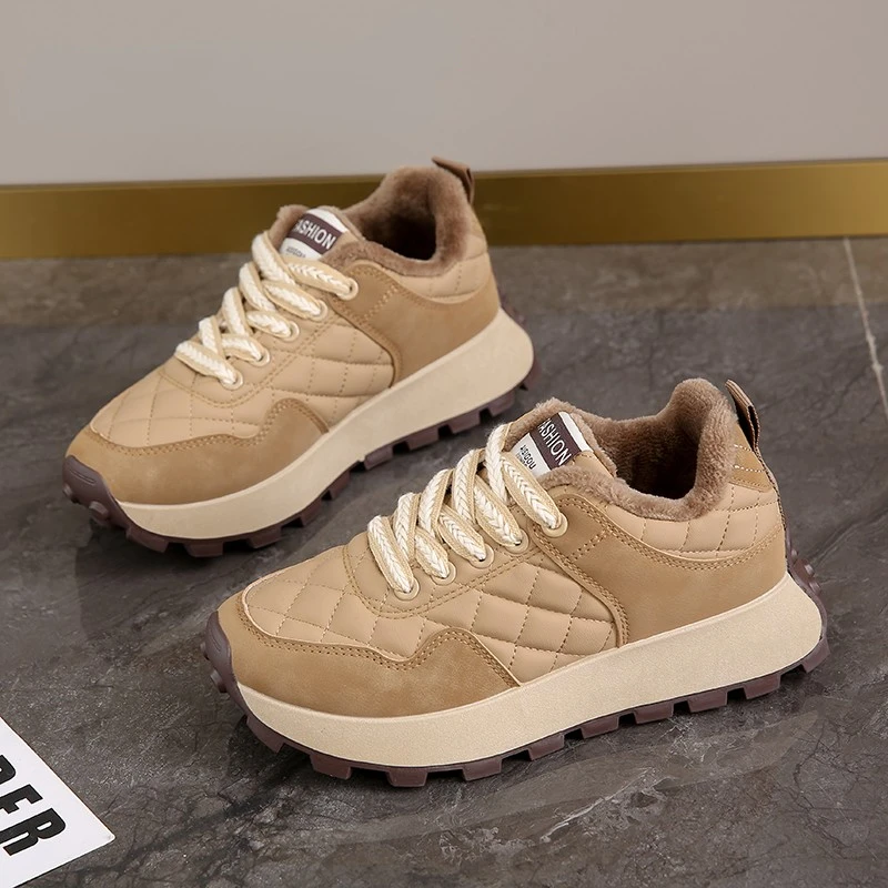 

Новое поступление, зимняя женская обувь для гольфа, дизайнерские кроссовки для тренажерного зала для женщин, нескользящая спортивная обувь для женщин с мехом для тренировок в гольф