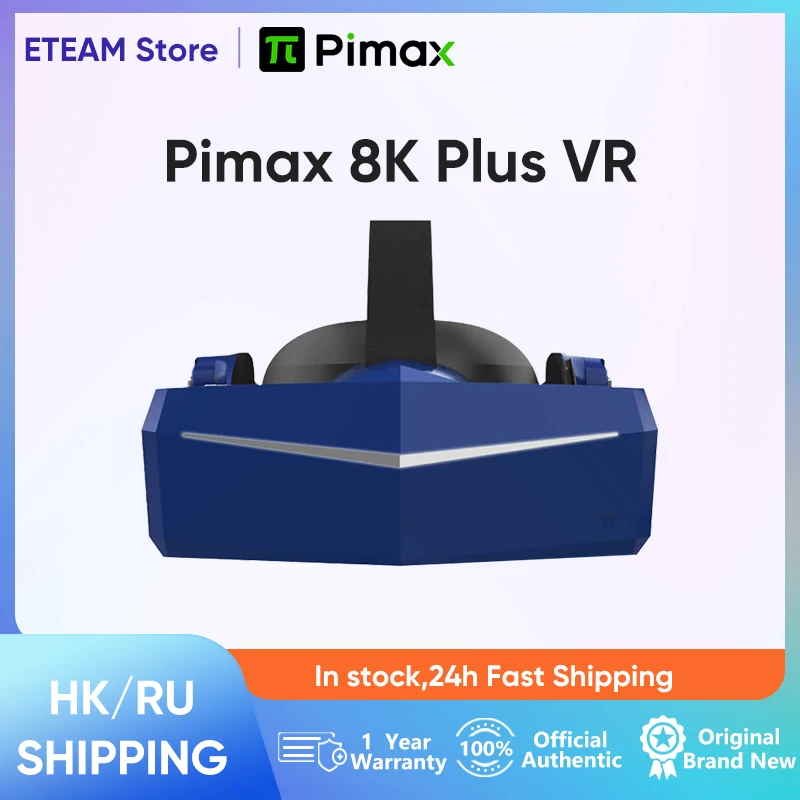 

Pimax 8K Plus PCVR Dual 4K Quality VR Smart Glasses Virtual Reality Headset Ultra-clear 3D Gaming Helmet For Steam Games Oculus