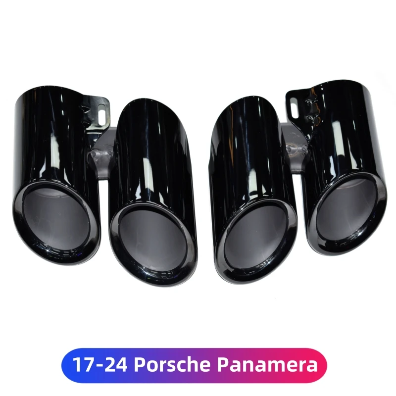 Tailpipe Exhaust Pipe Modification GTS Quad Out Sports Tailpipe turbo muffler tip For Porsche Panamera 971