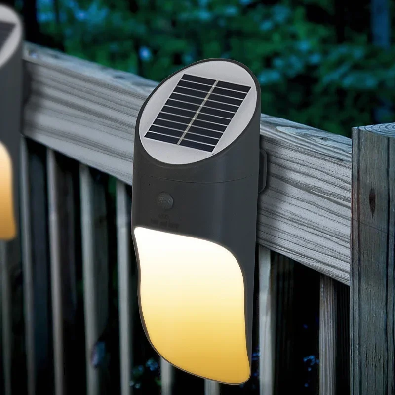 Description Picture 2 of itemLED Solar Light Microwave Sensor Wall Lamp Outdoor Waterproof Solar Lamp for Pathway Garden Fence Wall Light Outdoor Lighting