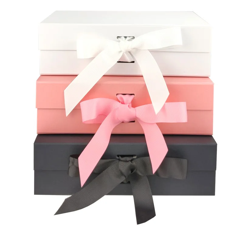 Customized Cardboard Folding Box Bow Gift Box Magnetic Flip Box Packaging 3 S187a370a140c4838a5885b75bb4d4af4M