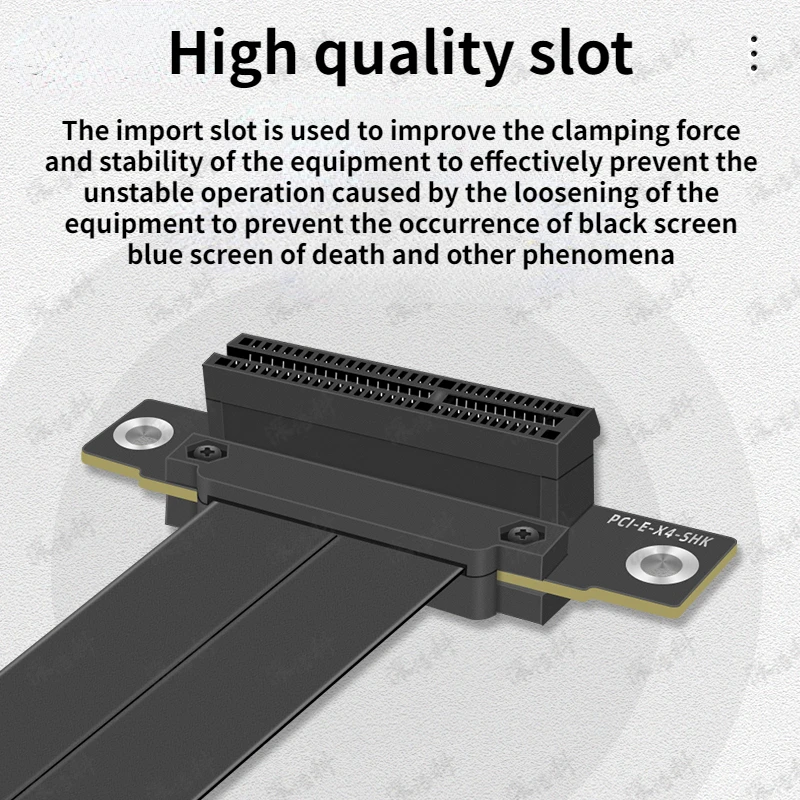 Pci-e 4x Express Riser Card Pcie x4 Cabo de Extensão Plano Motherboard Extender Converter Adaptador 3.0x4 - Imagem 2