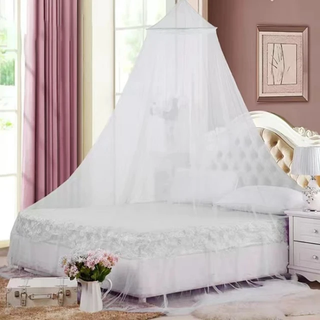 Zanzariera a cupola appesa estiva per letto matrimoniale estate tessuto a  rete in poliestere casa camera da letto adulti decorazione appesa -  AliExpress