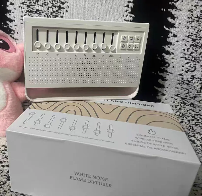Bluetooth Speaker White Noise Night Light Humidifier All-in-one Machine Free Combination of 8 Group Nature Sound Stereo Soundbox bluetooth speaker portable speaker mini bluetooth speaker