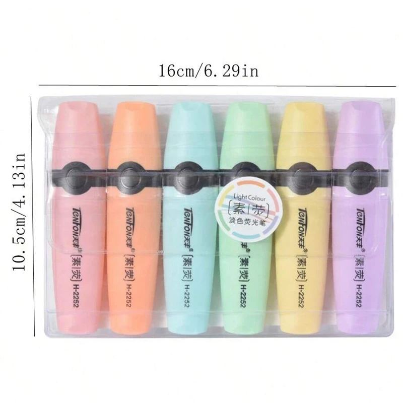 Highlighter marker highlighter pen marker pen 6 Pcs/set pastel colors