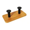 New Wall Wood Hook Decorative Coat Cloth Hanger Hook 3M Adhesive Bathroom Towel Robe Holder Rack Kitchen Gadgets Organizer Hook 6
