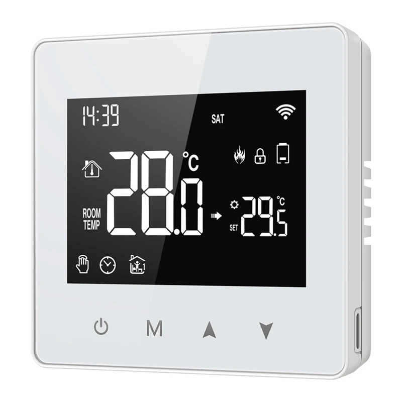 

Tuya Zigbee Thermostat Smart Home Battery Powered Temperature Controller For Gas Boiler Works With Voice Assistant, Easy Install