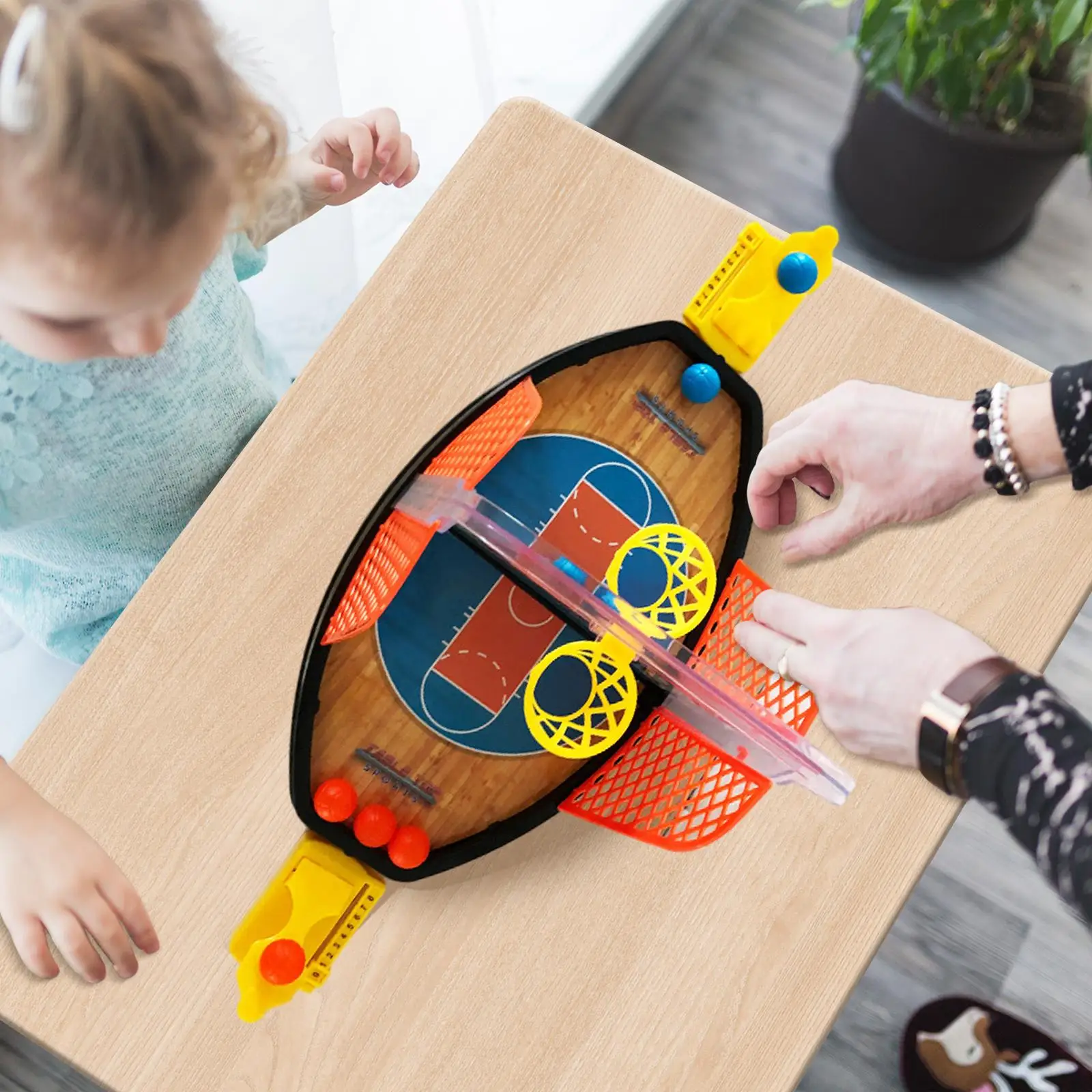 

Miniature Desktop Basketball Game Toy Funny Basketball Hoop Toy Creative for Basketball Lovers Mini Finger Bounce Basketball