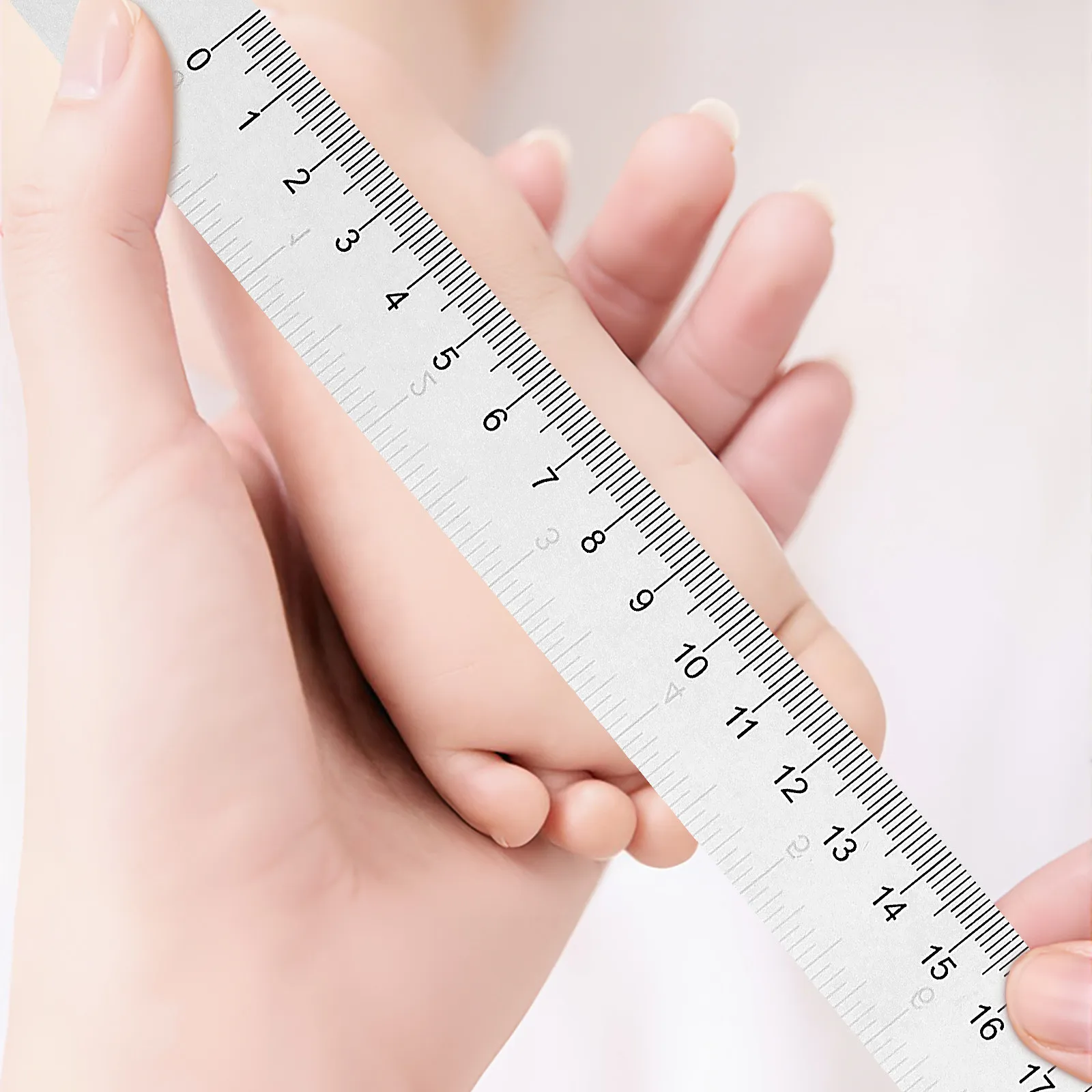 100개입 종이 줄자, 이중 눈금 일회용 유연 신체 측정 테이프 (상처 봉합, 머리 측정용)