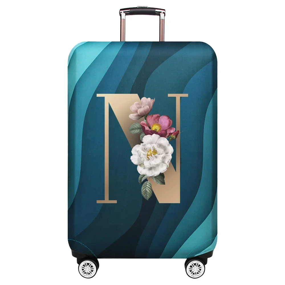 Gold Letter Print Luggage Protective Dust Cover & Travel Accessory