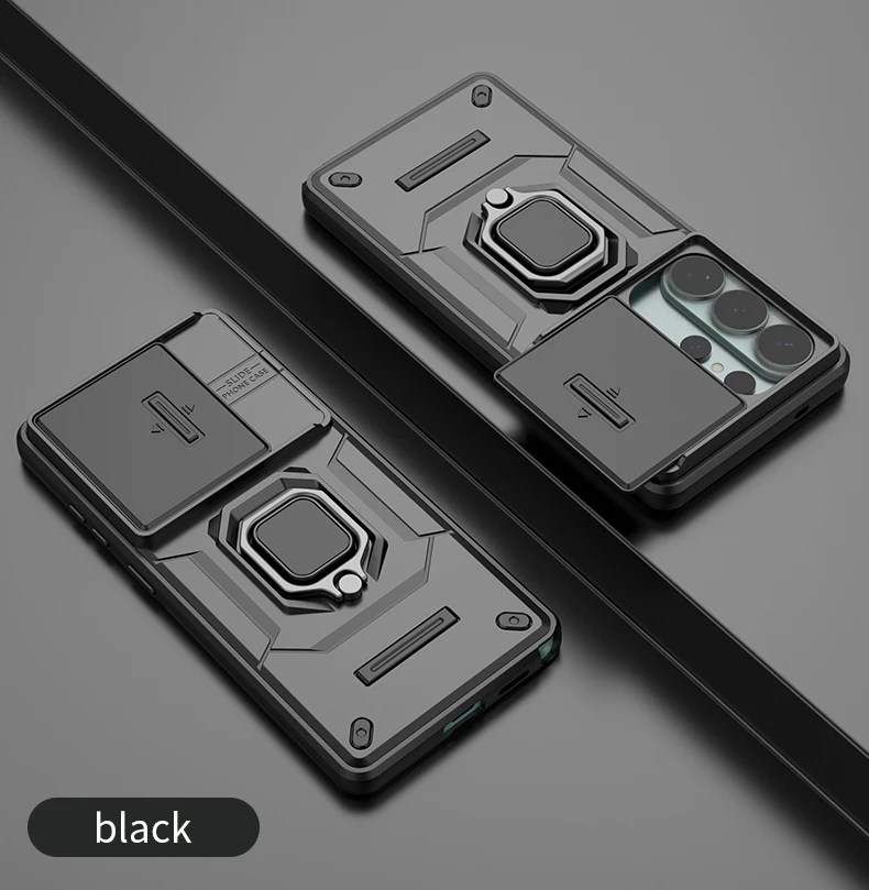 Slide Lens Armor Magnetic Ring Protective Cover