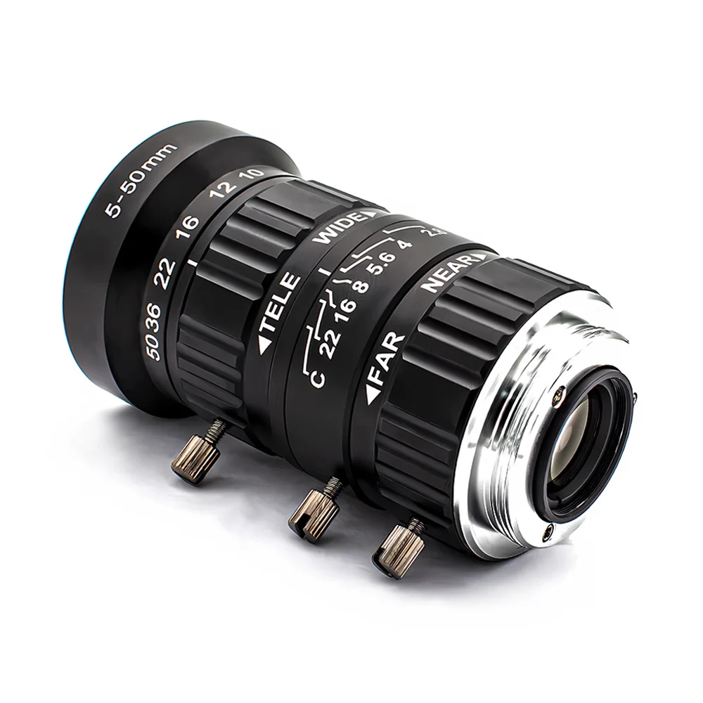 C/CS Mount Lens 12MP 5-50mm F2.8 1/1.8' Wide Angle High Definition for Surveilla