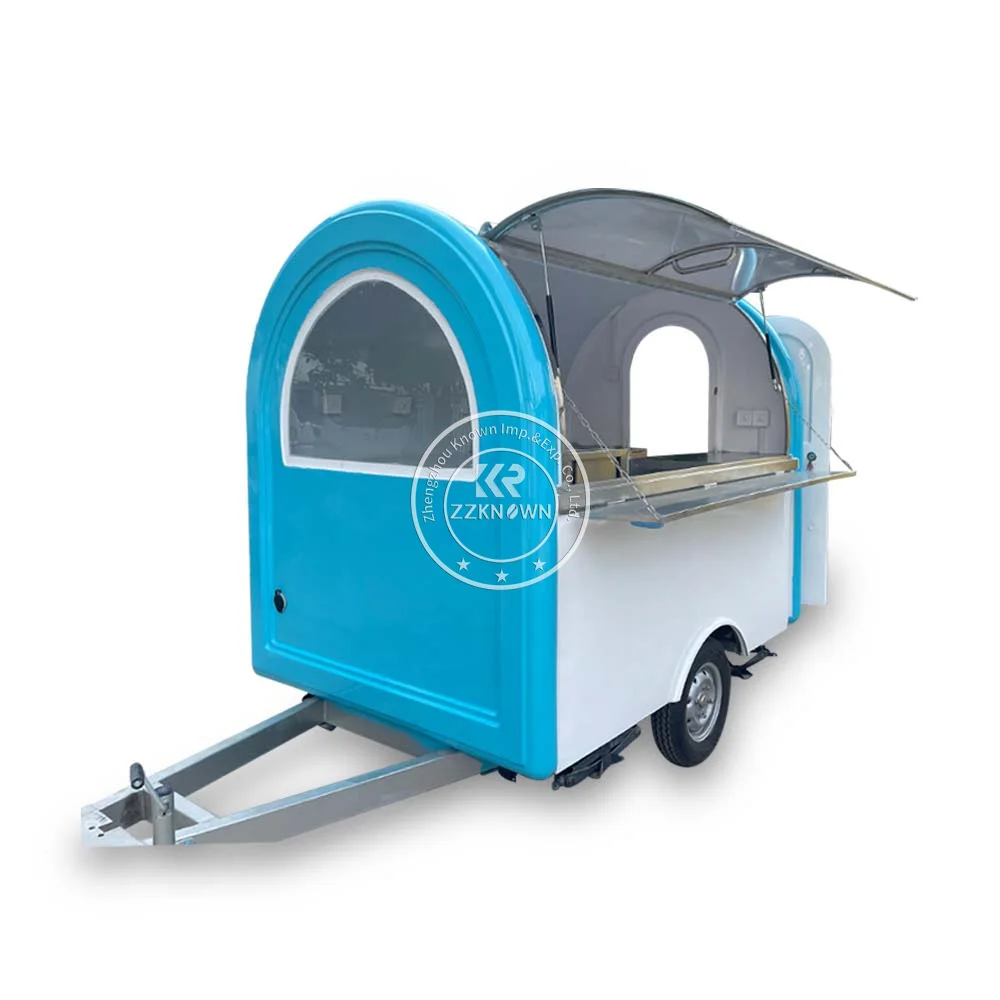 SPOT STOCK!! Shipping Now!! 2.2M Mobile Food Truck Trailer Fast Food Cart with Fully Kitchen Equipment free shipping household kitchen direct drinking carbon refrigerator water filter replacement for lt 1000p 1 pcs