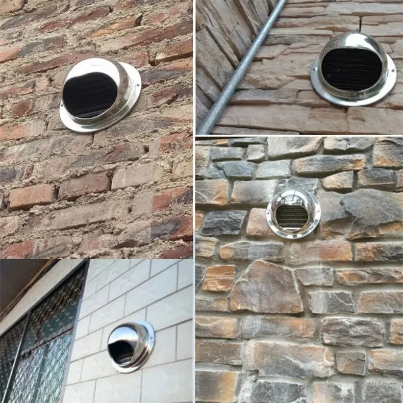 Aço inoxidável parede teto ar ventilação, duto