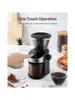 Coffee grinder electric adjustable electronic timer, household coffee grinder with chamber cleaning button 2