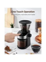 Coffee grinder electric adjustable electronic timer, household coffee grinder with chamber cleaning button 2