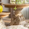 French retro style desktop fruit plate small ornament, photo studio wedding shooting display props, European style old tray 5
