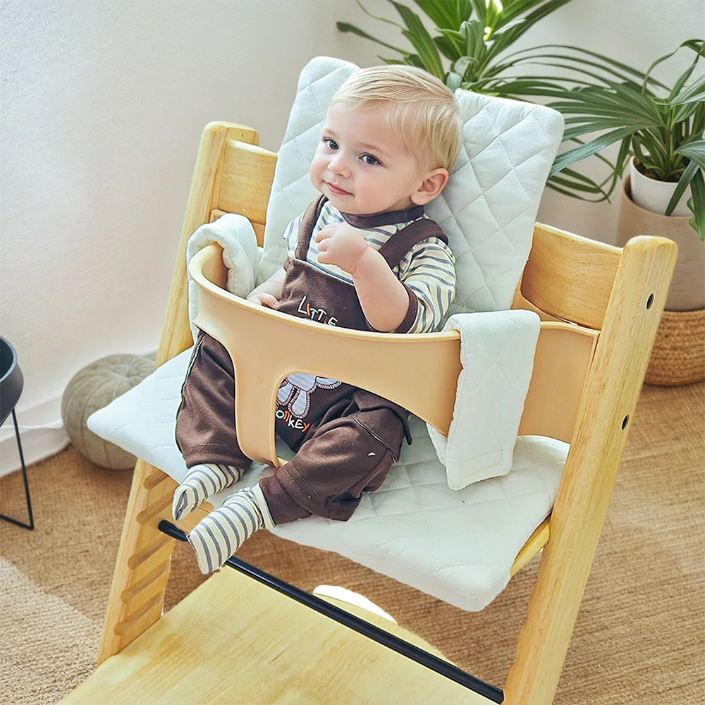 1PCS Cute Baby High Chair Cushion Bunny Bear Soft Back Support Seat Pad for Toddler Dining Comfortable Eating Accessory