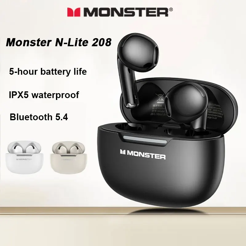 N Lite Blue Monster Auriculares Monster N-lite 208 In-Ear Wireless