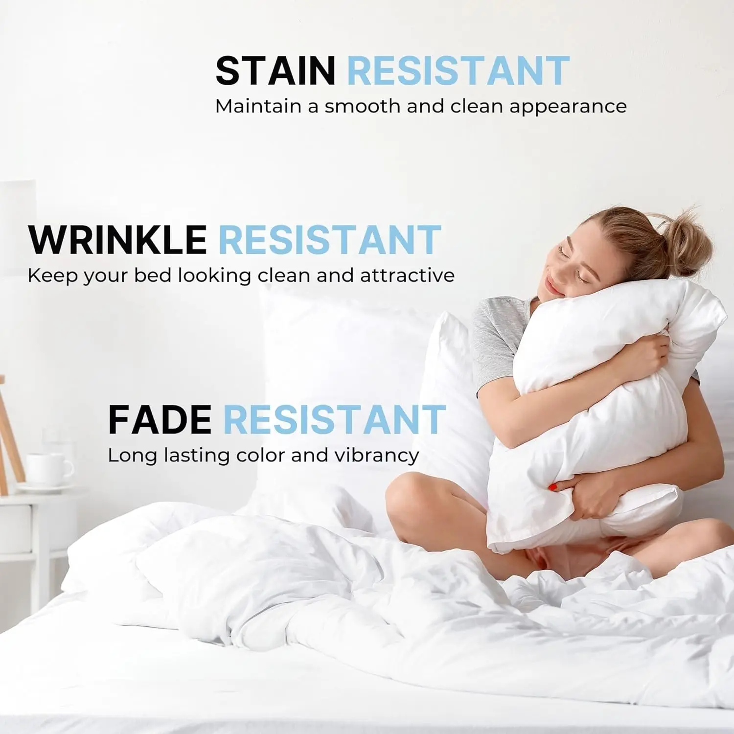 Basics Lightweight Super Soft Easy Care Microfiber Pillow case, Pack of 1, 30" L x 20" W, Pillows Not Included 5